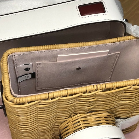 Kate Spade 3-D Rose Wicker Camera Crossbody Bag - Picture 6 of 9